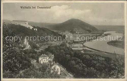 Donaustauf Walhalla mit Donautal Kat. Donaustauf