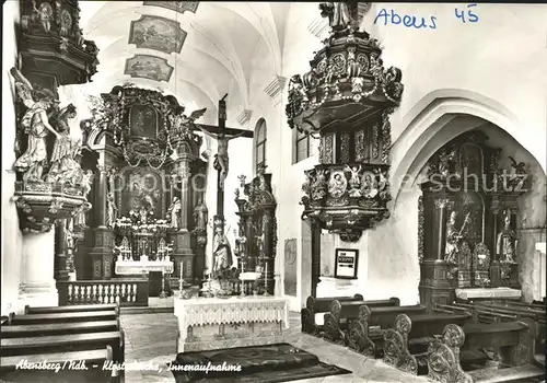 Abensberg Klosterkirche Innenaufnahme Altar Kanzel Kat. Abensberg