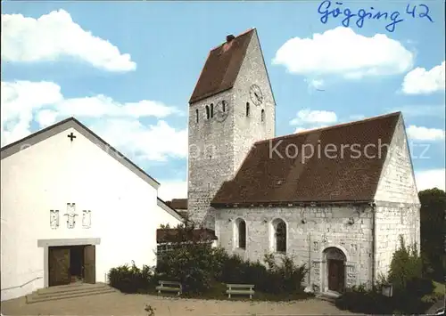 Bad Goegging Katholische Kirche romanisches Portal um 1200 Kat. Neustadt a.d.Donau