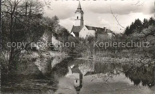 Abensberg Burgruine am Stadtgraben Kirche Kat. Abensberg