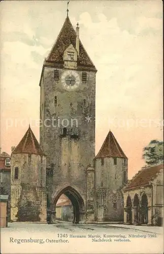 Regensburg Ostentor Turm Kat. Regensburg