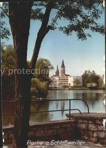 Neumarkt Oberpfalz Partie am Schlossweiher Kat. Neumarkt i.d.OPf.