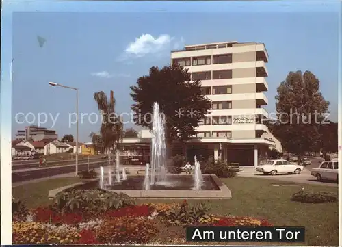 Neumarkt Oberpfalz Partie am unteren Tor Wasserspiele Hochhaus Kat. Neumarkt i.d.OPf.