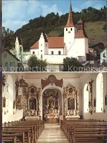 Kinding Wehrkirche Inneres Altar Kat. Kinding