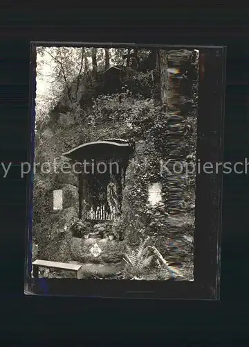 Regenstauf Lourdes Grotte auf dem Schlossberg Kat. Regenstauf