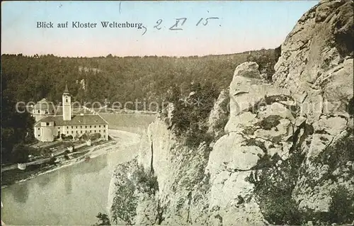 Weltenburg Kelheim Blick auf das Kloster Kat. Kelheim