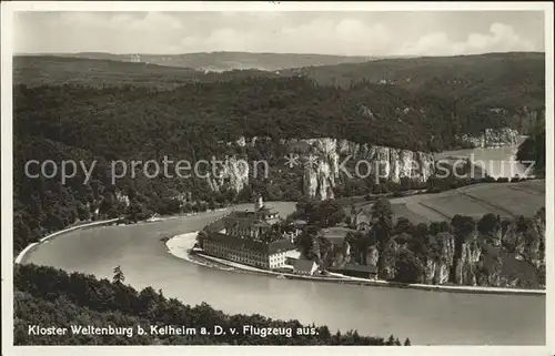 Weltenburg Kelheim Fliegeraufnahme Kloster Kat. Kelheim