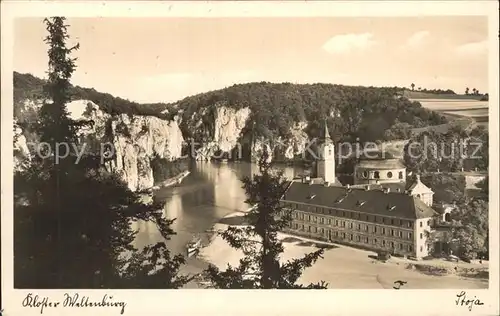 Weltenburg Kelheim Blick auf das Kloster Kat. Kelheim