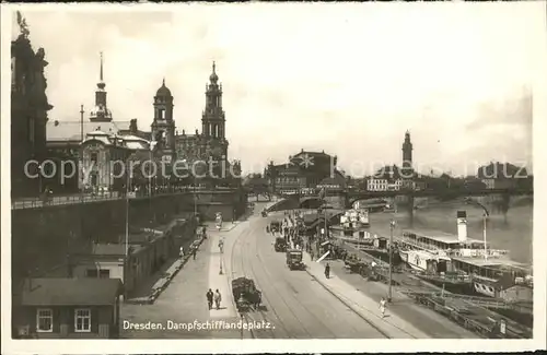 Dresden Dampfschifflandeplatz Kat. Dresden Elbe