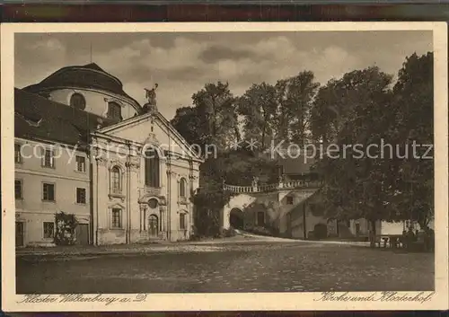 Weltenburg Kelheim Kirche und Klosterhof Kat. Kelheim