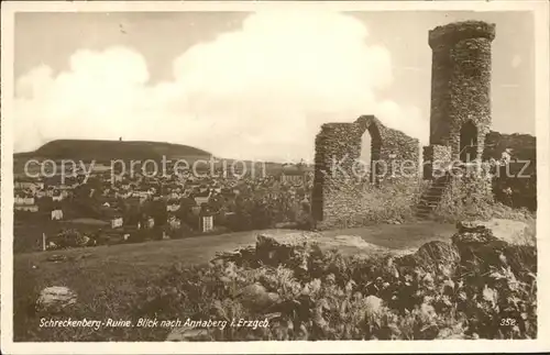 Annaberg Buchholz Erzgebirge Schreckenburg Ruine Kat. Annaberg