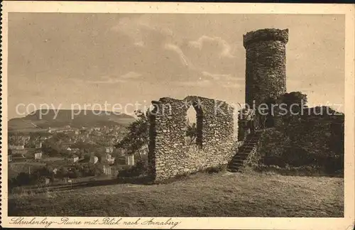 Annaberg Buchholz Erzgebirge Schreckenberg Ruine Kat. Annaberg