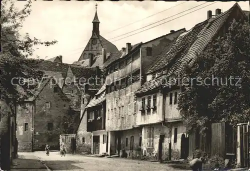 Freiberg Sachsen Gerberhaeuser Muehlgraben Kat. Freiberg