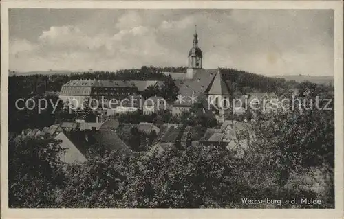 Wechselburg Stadtansicht Kat. Wechselburg