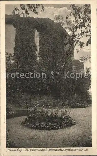 Annaberg Buchholz Erzgebirge Kirchenruine des Franziskanerklosters Kat. Annaberg