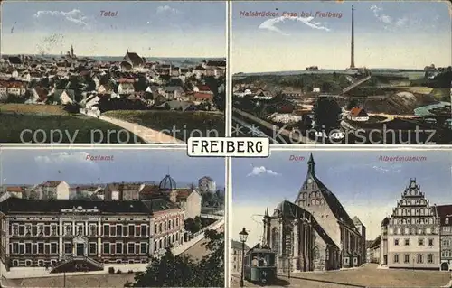 Freiberg Sachsen Postamt Dom Albertmuseum Kat. Freiberg