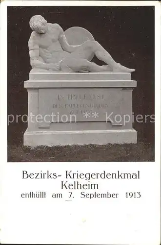 Kelheim Bezirks Kriegerdenkmal / Kelheim Donau /Kelheim LKR