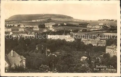 Annaberg Buchholz Erzgebirge mit Poehlberg Kat. Annaberg