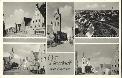 Neustadt Donau Strassenpartien Kirche Totalansicht Kat. Neustadt a.d.Donau