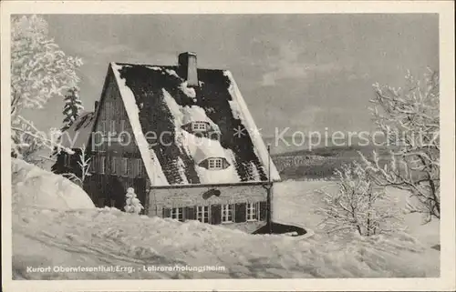 Oberwiesenthal Erzgebirge Lehrer Erholungsheim Kat. Oberwiesenthal