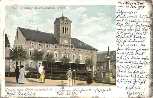 Oberwiesenthal Erzgebirge Hotel Rathhaus Kat. Oberwiesenthal