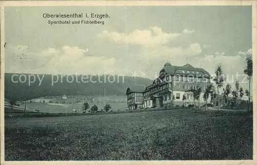 Oberwiesenthal Erzgebirge Sporthotel mit Fichtelberg Kat. Oberwiesenthal