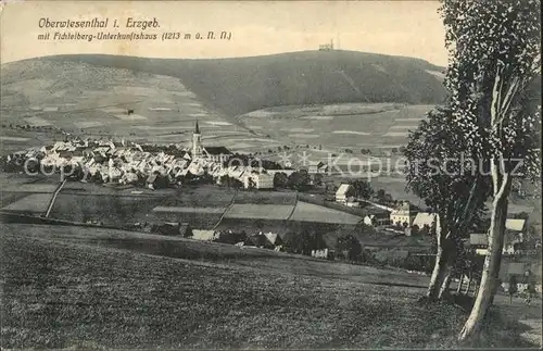 Oberwiesenthal Erzgebirge mit Fichtelberg Unterkunftshaus Kat. Oberwiesenthal