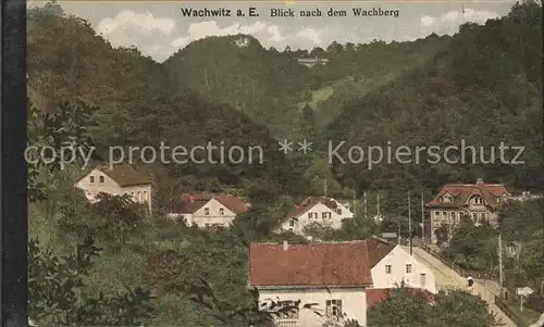 Wachwitz Blick zum Wachenberg Kat. Dresden