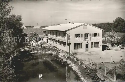 Bad Goegging Cafe Eisvogel Schwanenteich Kat. Neustadt a.d.Donau