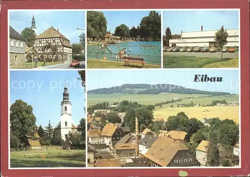 Eibau Freibad Sporthalle Am Kottmar Kirche Kat. Eibau