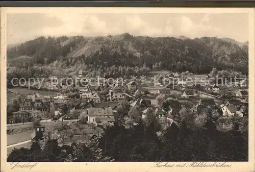 Jonsdorf Kurhaus mit Muehlsteinbrueche Kat. Kurort Jonsdorf