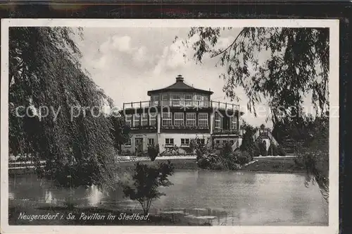 Neugersdorf Sachsen Pavillon mit Stadtbad Kat. Neugersdorf Sachsen