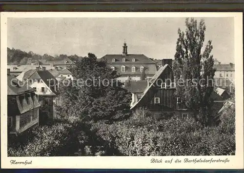 Herrnhut Blick auf die Berthelsdorferstrasse Kat. Herrnhut