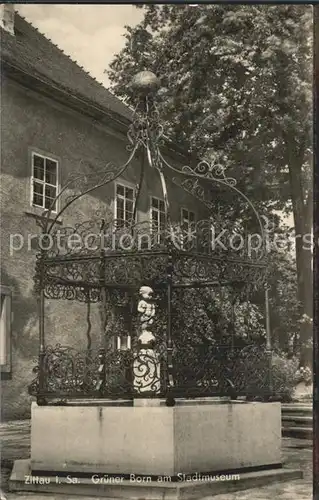 Zittau Gruener Born am Stadtmuseum Kat. Zittau