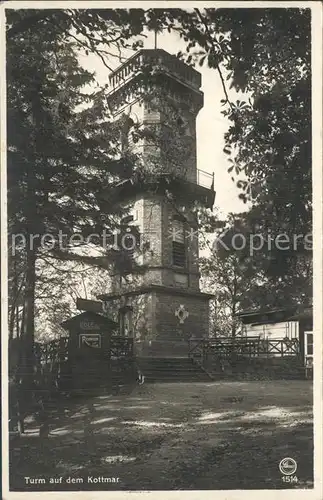 Walddorf Sachsen Turm auf dem Kottmar Kat. Eibau