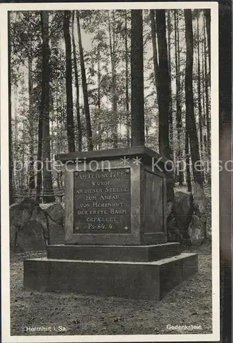 Herrnhut Gedenkstein  Kat. Herrnhut