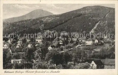 Jonsdorf mit Zittauer Gebirge und Lausche Kat. Kurort Jonsdorf