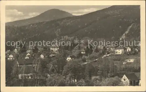 Jonsdorf mit Lausche und Zittauer Gebirge Kat. Kurort Jonsdorf