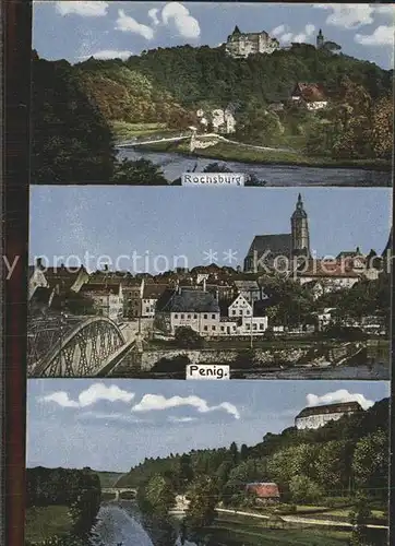 Rochsburg mit Penig und Wolkenburg Kat. Lunzenau