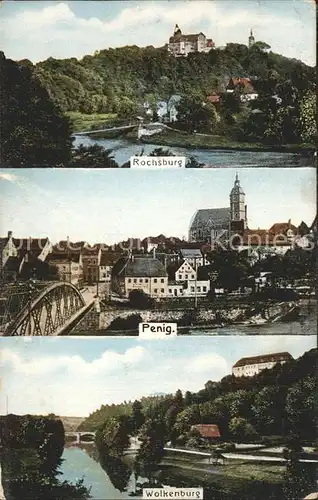 Rochsburg mit Penig und Wolkenburg Kat. Lunzenau
