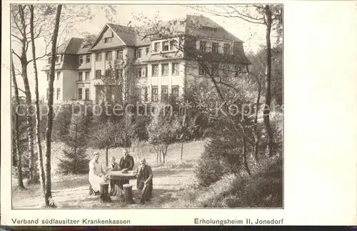 Jonsdorf Erholungsheim des Verbands Suedlausitzer Krankenkassen Kat. Kurort Jonsdorf