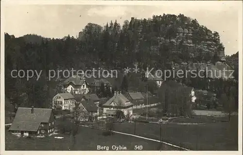 Oybin Ortsblick und Berg Kat. Kurort Oybin