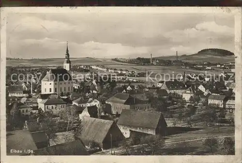 Eibau Panorama mit Kirche Kat. Eibau