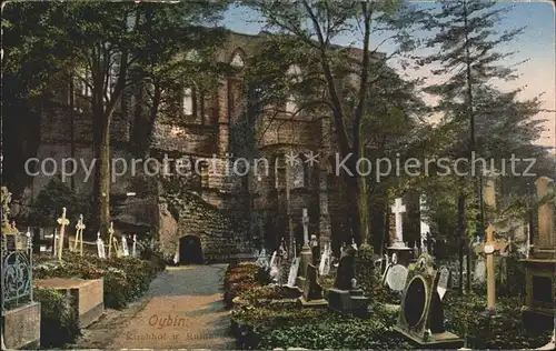 Oybin Kirchhof Ruine Friedhof Kat. Kurort Oybin