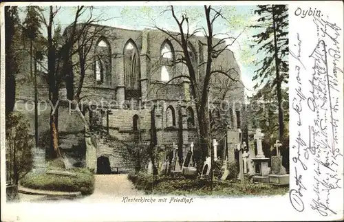 Oybin Klosterkirche mit Friedhof Ruine Kat. Kurort Oybin