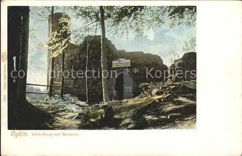 Oybin Ritterburg mit Museum Ruine Kat. Kurort Oybin