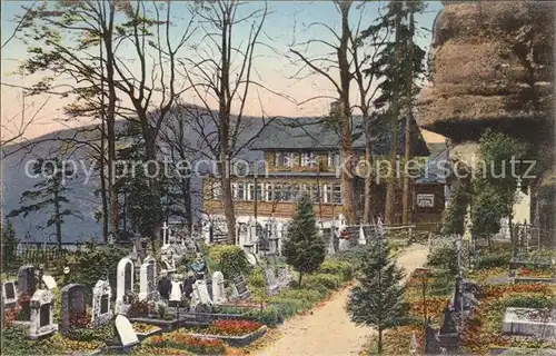 Oybin Bergfriedhof mit Restaurant Kat. Kurort Oybin