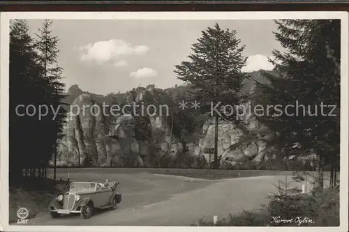 Oybin Unterwegs mit dem Auto Zittauer Gebirge Kat. Kurort Oybin