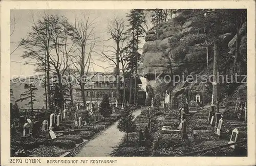 Oybin Bergfriedhof mit Restaurant Berg Oybin Kat. Kurort Oybin