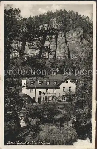 Oybin Hotel Bahnhof Felsen Zittauer Gebirge Kat. Kurort Oybin